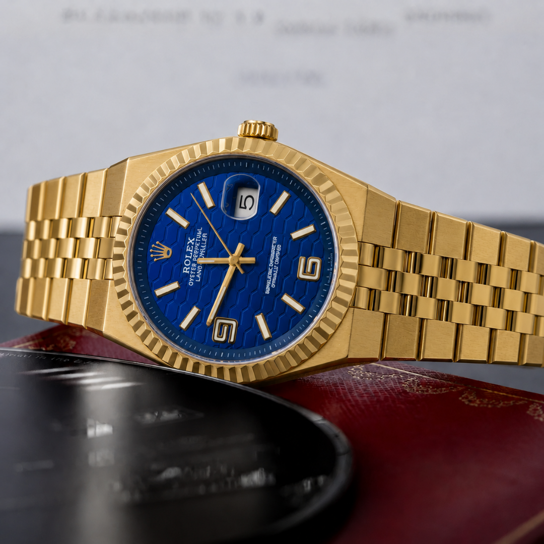 OYSTER DWELLER DORADO | DIAL AZUL