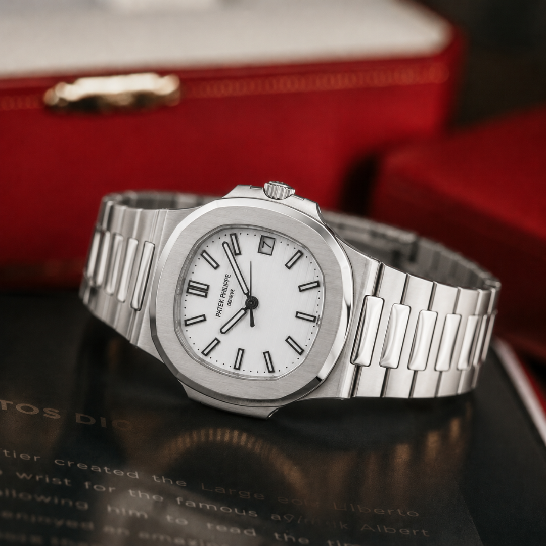 NAUTILUS GRIS | DIAL BLANCO