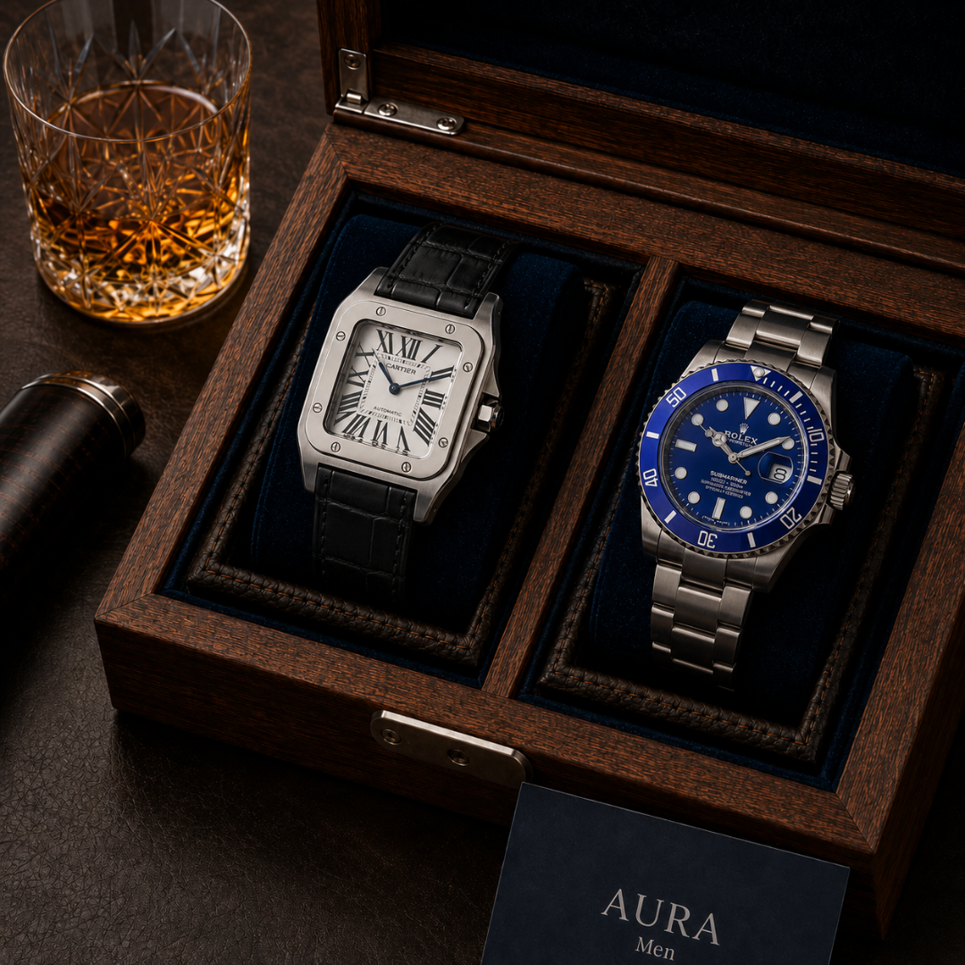 PROMO 2X1 DE LUJO | SUBMARINER AZUL + SANTOS CORREA DE CUERO
