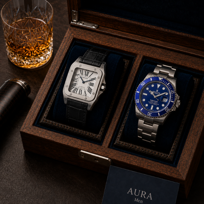 PROMO 2X1 DE LUJO | SUBMARINER AZUL + SANTOS CORREA DE CUERO
