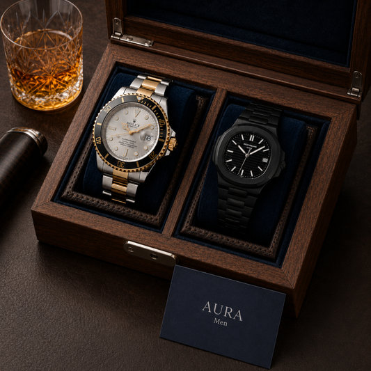 SUBMARINER ORO Y PLATA + VINTAGE NAUTILUS | COMBO DE LUJO
