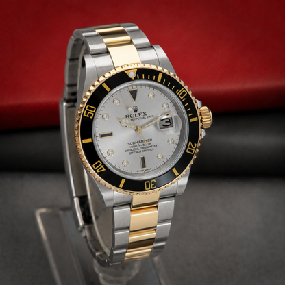 SUBMARINER ORO Y PLATA + SANTOS CORREA DE CUERO | COMBO DE LUJO