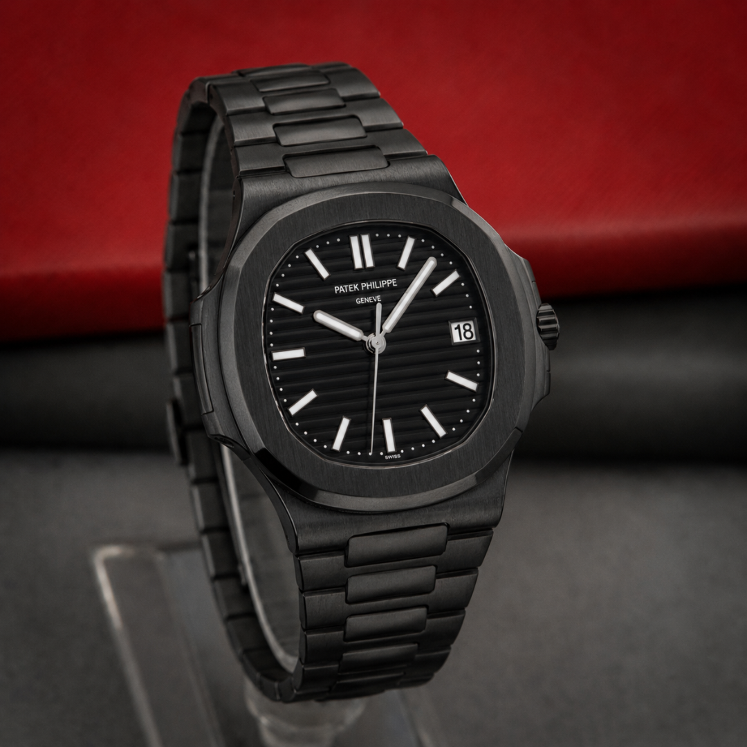 NAUTILUS BLACK + NEUTRA CORREA DE CUERO | PROMO 2X1