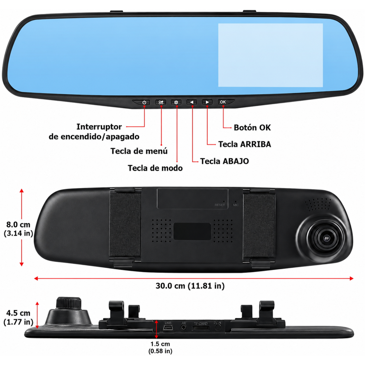 VISION360| Retrovisor con doble cámara