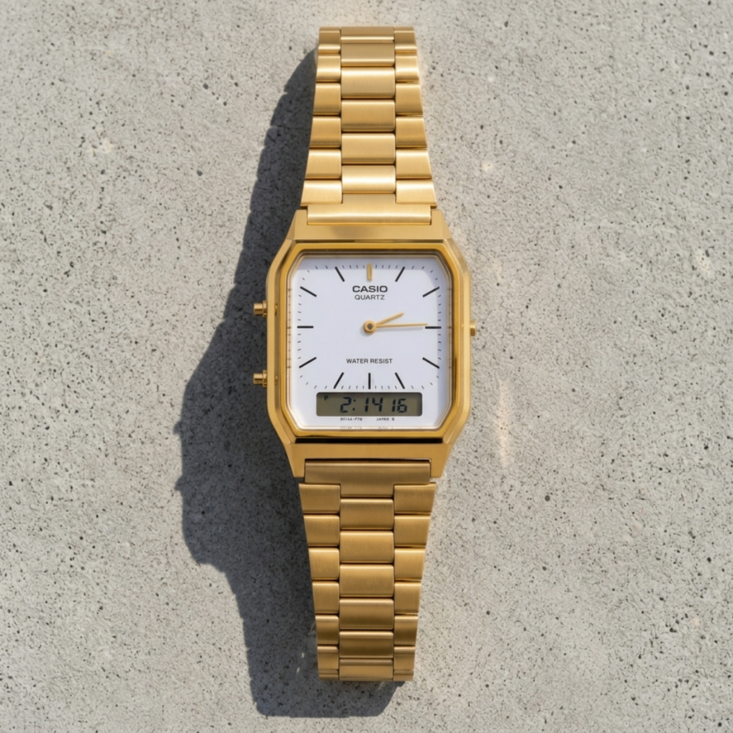 VINTAGE DORADO DIAL BLANCO | AQ-230GA