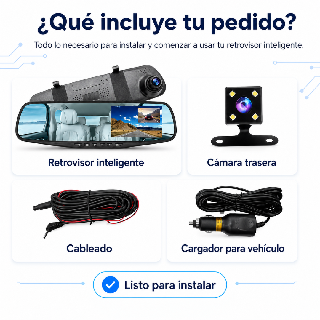 VISION360| Retrovisor con doble cámara
