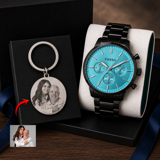 RELOJ + LLAVERO PERSONALIZADO | PROMO DIA DEL PADRE
