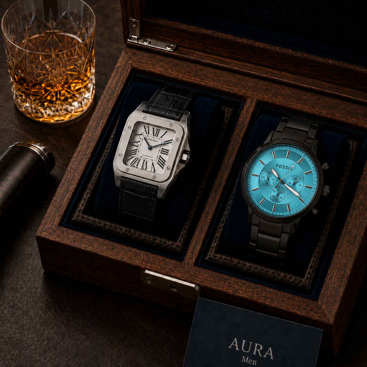 PROMO 2X1 DE LUJO | RELOJ TIFFANY + SANTOS CORREA DE CUERO